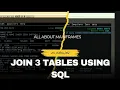 How to join 3 tables in DB2 All About Mainframes
