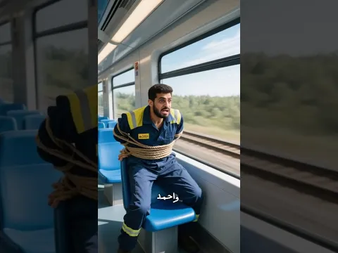 خمسة حاقدين دفعوا القطار نحو  الجسر المرتفع لكن الله انقذ الشاب المسلم باعجوبة