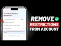 How to Remove Account Restriction on Facebook - 2025 New Method