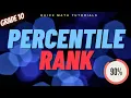 Percentile Rank How to Solve Grade 10 Math - 4th Grading