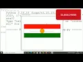 apprendre a dessiner un drapeau avec python