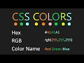 Colors and background in CSS HMTL and CSS Part 14