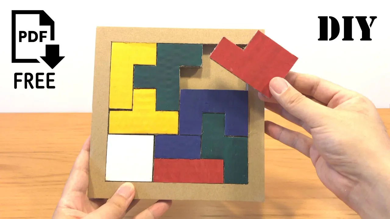 【簡単】パズルの手作りアイデア。子供のおもちゃ。自由研究にも！