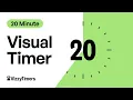 20 Minute Visual Countdown Timer For Classroom Parents Kids AD focus Workouts by Vizzy Timers