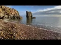 Gentle Waves on a Pebble Beach. 2 Hours Relaxing Sea Sounds Focus & Study. Shingle Bay South Shields