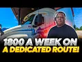 PAYSTUB INCLUDED 1800 A WEEK DEDICATED ROUTE AS A COMPANY TRUCK DRIVER