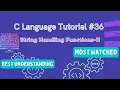 String Handling Functions-II C Language Tutorial Hindi
