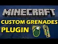 Add explosives in Minecraft with Custom Grenades Plugin