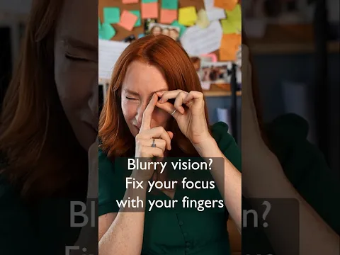 Blurry vision? Fix your focus with your fingers.
