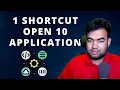How to open multiple applications with 1 shortcut in windows 10 11