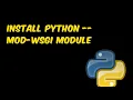 Install mod-wsgi on Python