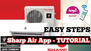 Sharp Air APP - Tutorial Easy steps J-Tech Inverter