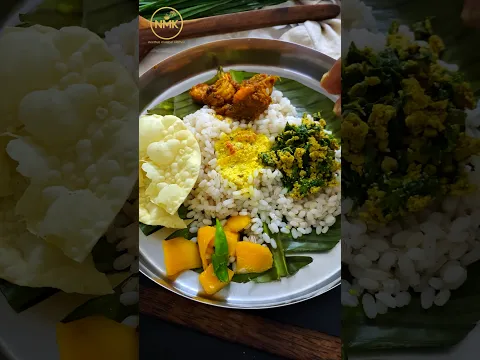 Kerala Naadan lunch / muringayila mutta thoran