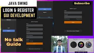 Log In and Register GUI using Java Swing
