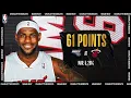 LeBron Scores Career-High Miami Heat Record 61 PTS Classic Game
