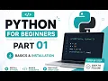 Python Tutorial for Beginners Part 1 Python Basics Installation Step by Step in Hindi