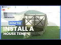 How to Install the 11 5 X 11 5 FT Pop-up Screen House Tent with Bag NP11395