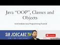 Java Programming Tutorial 16 - Java OOP Objects Classes