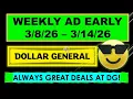 DOLLAR GENERAL WEEKLY AD EARLY 26 - 26