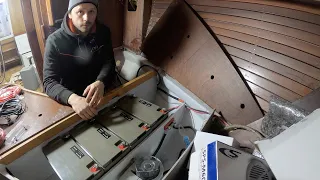 Snowbird Ep33 How to Install Victron AGM Marin 12V/110Ah batteries on sailboat