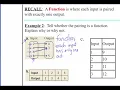 alg1 st5 Functions Domain and Range