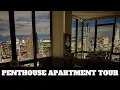Penthouse Apartment Tour in Jersey City with NYC Views