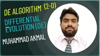 Differential evolution Algorithm Differential evolution DE 2-D Algorithm Mathematical solution