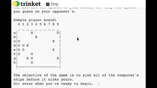 Battleship Python Program