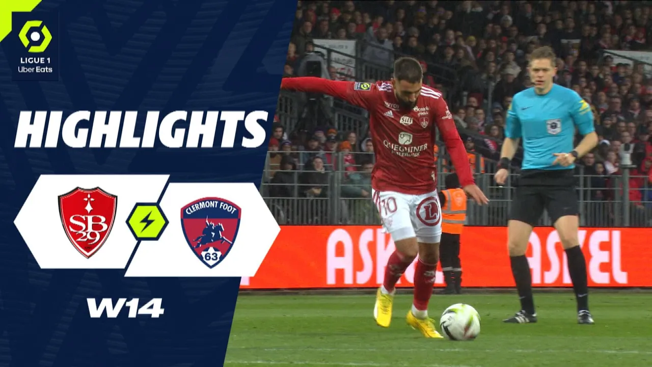 STADE BRESTOIS 29 - CLERMONT FOOT 63 (3 - 0 ...