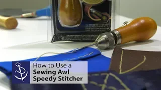 how to use a sewing awl speedy stitcher