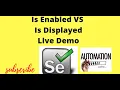 IsEnabled And IsDisplayed Difference In Selenium webDriver