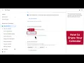 How to share my calander with others