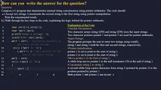 string concatenation using pointer