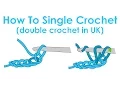 How to Single Crochet Double Crochet in UK - Crochet Lesson 2