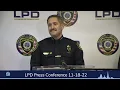 Lynchburg Police Department Press Conference 11-18-22