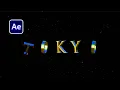 After Effects 3D Text Title Animation Cinematic Metallic Look No Plugins