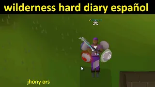 wilderness hard diary OSRS espanol 2024