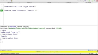 Functional Programming Racket Structs
