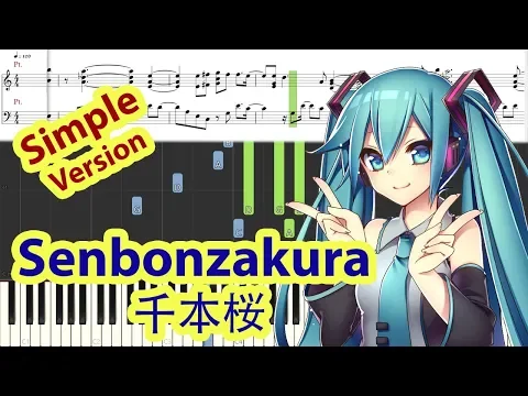 Download MP3 [Piano Tutorial] Senbonzakura | 千本桜 - Hatsune Miku (Easy Version)