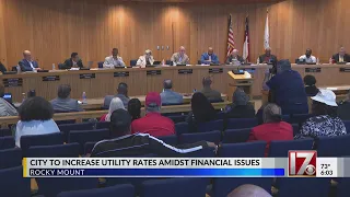 Rocky Mount to raise utility rates due to financial issues