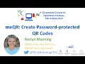 meQR Create password-protected QR Codes
