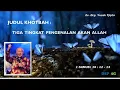 Lagu Ev. Drg. Yusak Tjipto - Tiga Tingkat Pengenalan Akan Allah