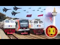 Lagu RAMAINYA KERETA API DI JAKARTA SPESIAL HUT TNI KE 80 DI MONAS !! Parade Pesawat Tempur \u0026 Helikopter