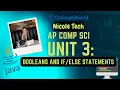 AP Comp Sci Unit 3 Part 1 Boolean Expressions and Statements PRACTICE QUESTIONS