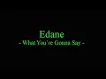 Download Lagu Edane - What You're Gonna Say