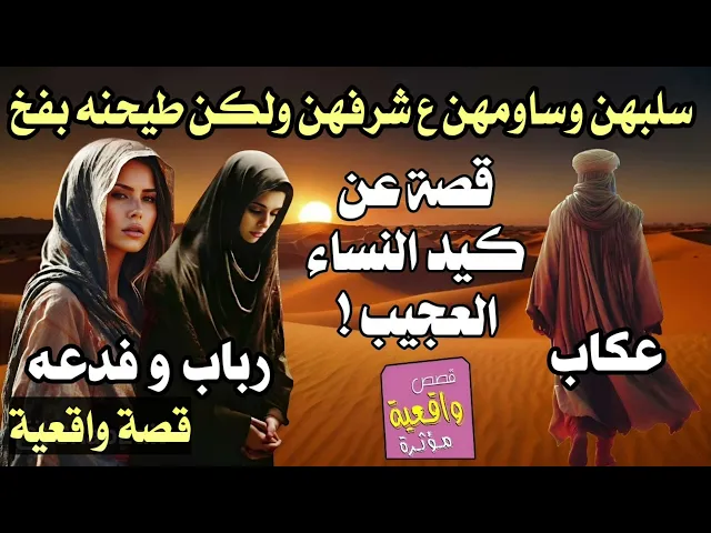 ⁣قصة عن كيد النساء العجيب ! عكاب حصر رباب وفدعه بالصحراء ع شرفهن ولكن سون خطه وطيحنه بفخ وتخلصن منه