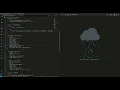 Rainfall with cloud HTML CSS JAVASCRIPT