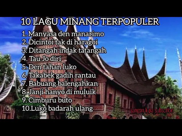 Download MP3 10 lagu Minang terpopuler yang membuat candu..