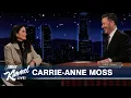 Carrie-Anne Moss on Star Wars The Acolyte Doing Fight Scenes Embarrassing Old Baywatch Clip
