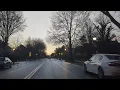 Wet drive downtown Frederick Maryland